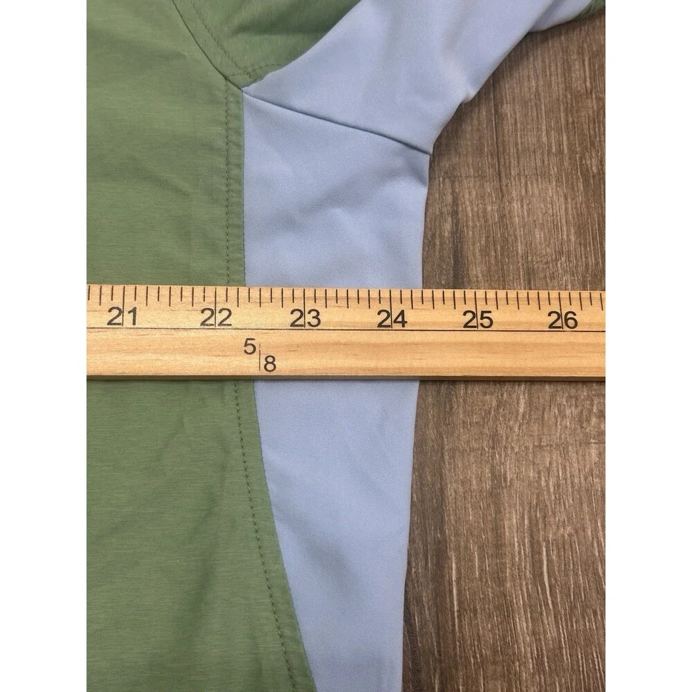 Peter Millar 1/4 Zip Lightweight Packable Windbreaker Jacket Men’s Large Green